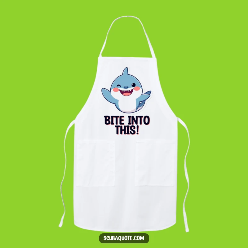 Funny Shark Wave Apron: Cook Up Laughs in the Kitchen