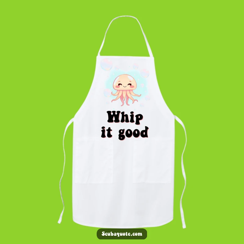 Funny Giggling Jellyfish Apron: Cook with Bubbly Delight