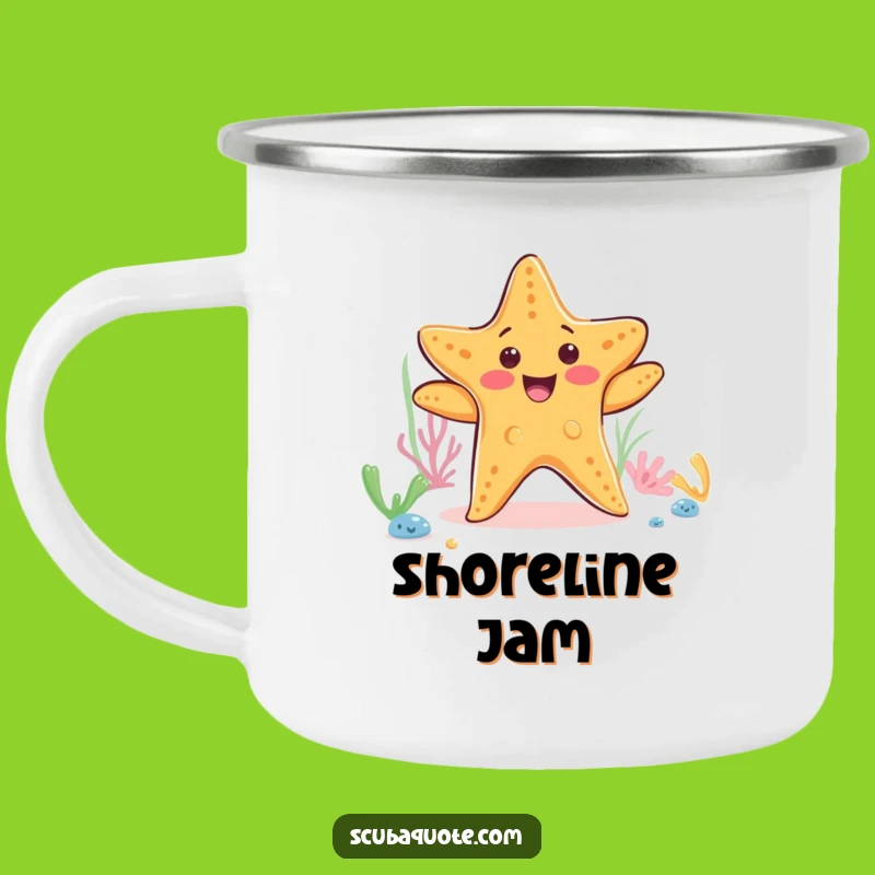 Funny Starfish Dance Camping Mug: Durable & Hilarious Ocean Gear Gift