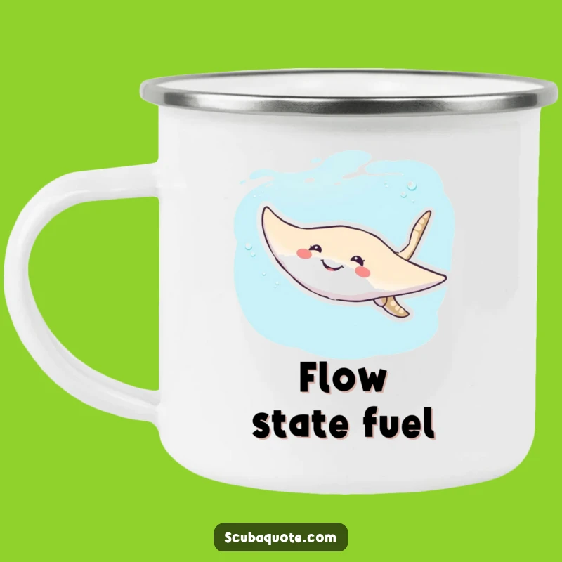 Funny Stingray Camping Mug: Adventure Fuel, Perfect Gift for Outdoors