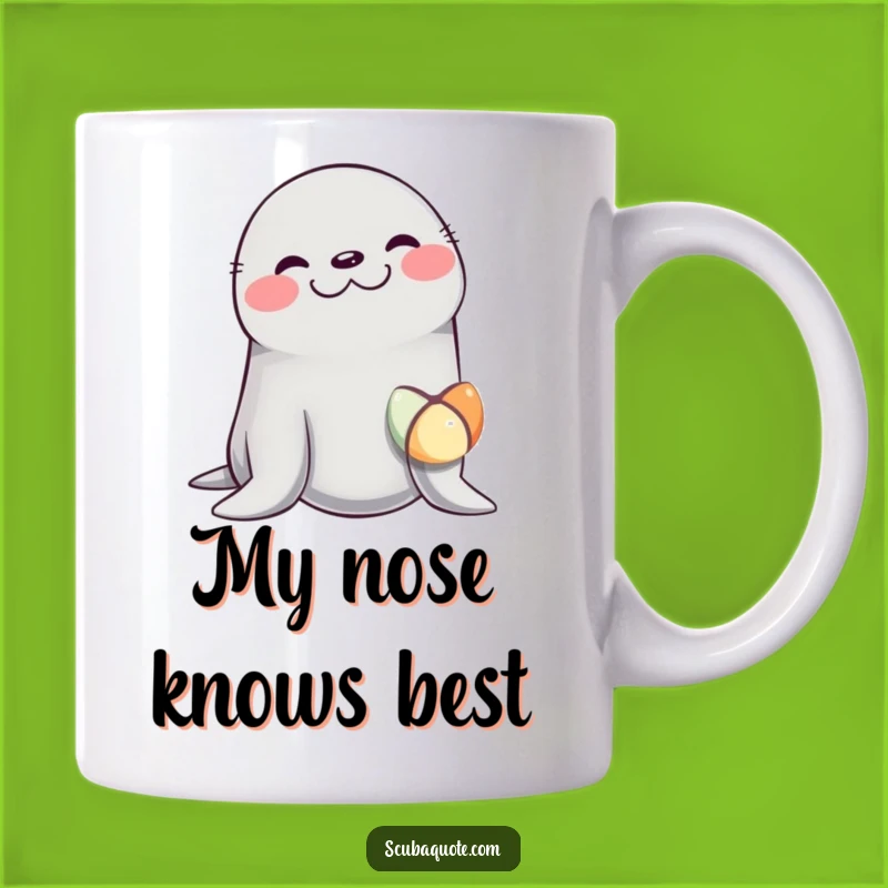Funny Giggling Seal Balancing Ball Mug - Adorable Animal Gift for Seal Lovers