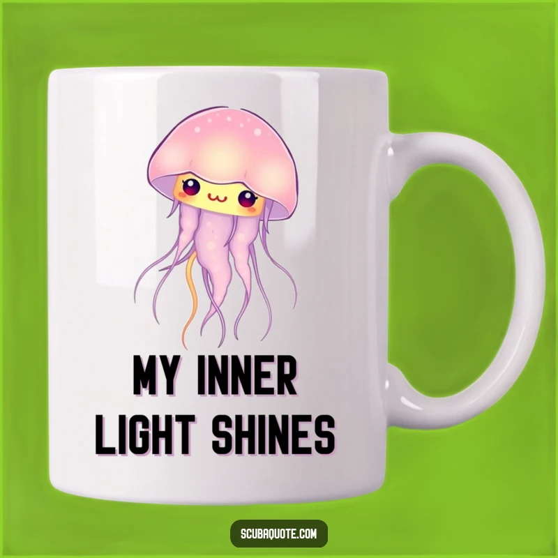 Funny Glowing Jellyfish Mug: A Curious and Gentle Gift for Ocean Lovers