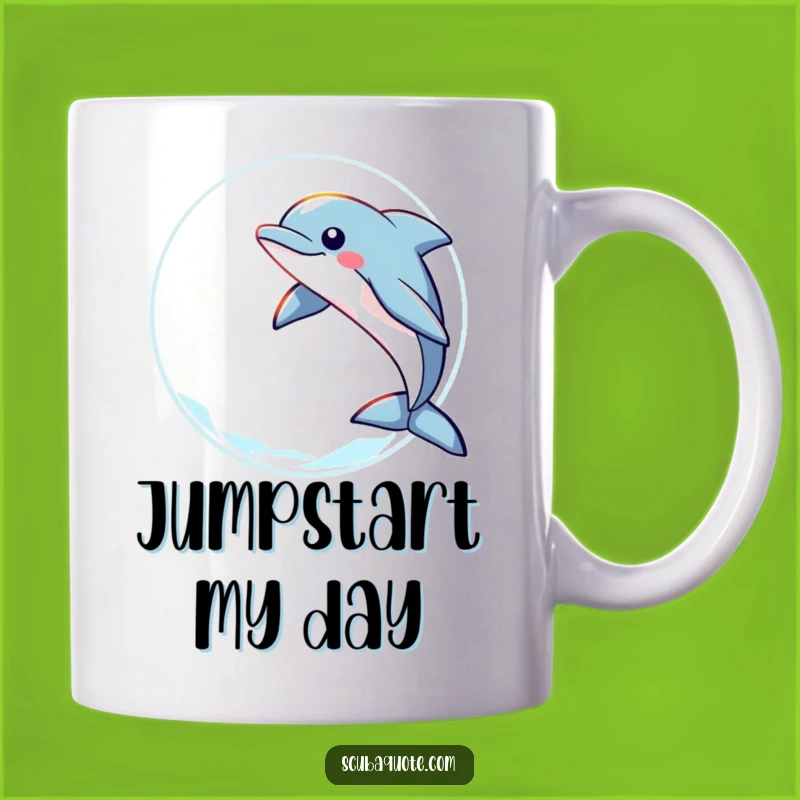 Funny Dolphin Leap Mug: A Joyful Gift for Ocean Lovers and Dreamers