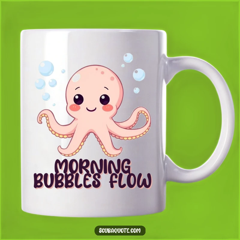 Funny Octopus Bubbles Mug - Playful Underwater Fun Gift