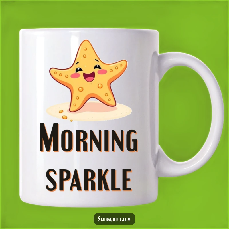 Funny Starfish Mug: Wiggling Ocean Dweller's Joyful Gift