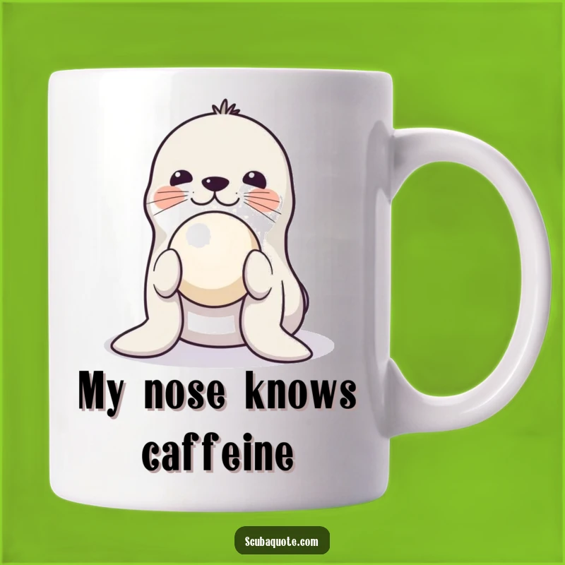 Funny Playful Seal Mug - Balancing Ball Act Gift for Circus and Animal Lovers