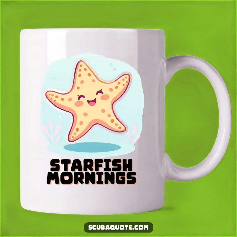 Funny Starfish Dance Mug: Whimsical Ocean Joy, Perfect Humorous Gift