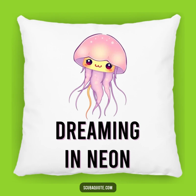 Funny Gentle Jellyfish Pillow: Hugs of Humor and Soft, Glowing Comfort