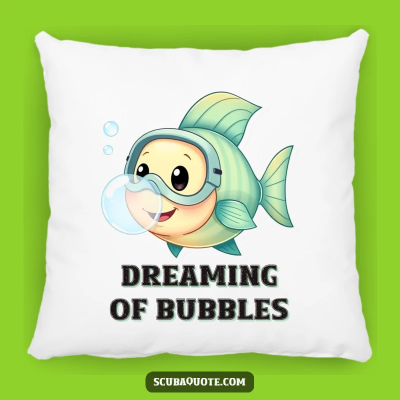 Happy Fish Diving Mask Pillow - Soft Underwater Cushion, Ideal Funny Gift Accent