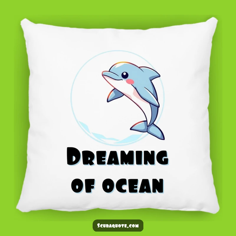Funny Dolphin Leap Pillow: Cozy Comfort with a Joyful Ocean Touch
