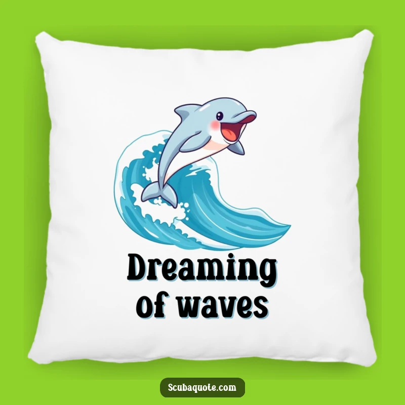Funny Dolphin Pillow: Cozy Comfort with Enthusiastic Ocean Energy