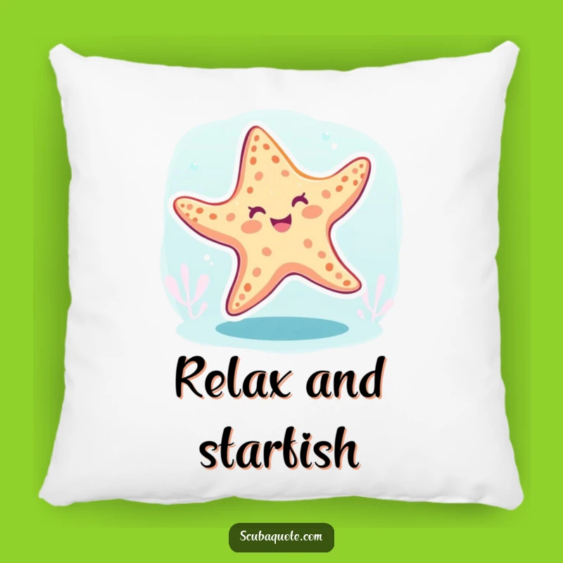 Funny Starfish Dance Pillow: Groove in Comfort with Ocean Vibes