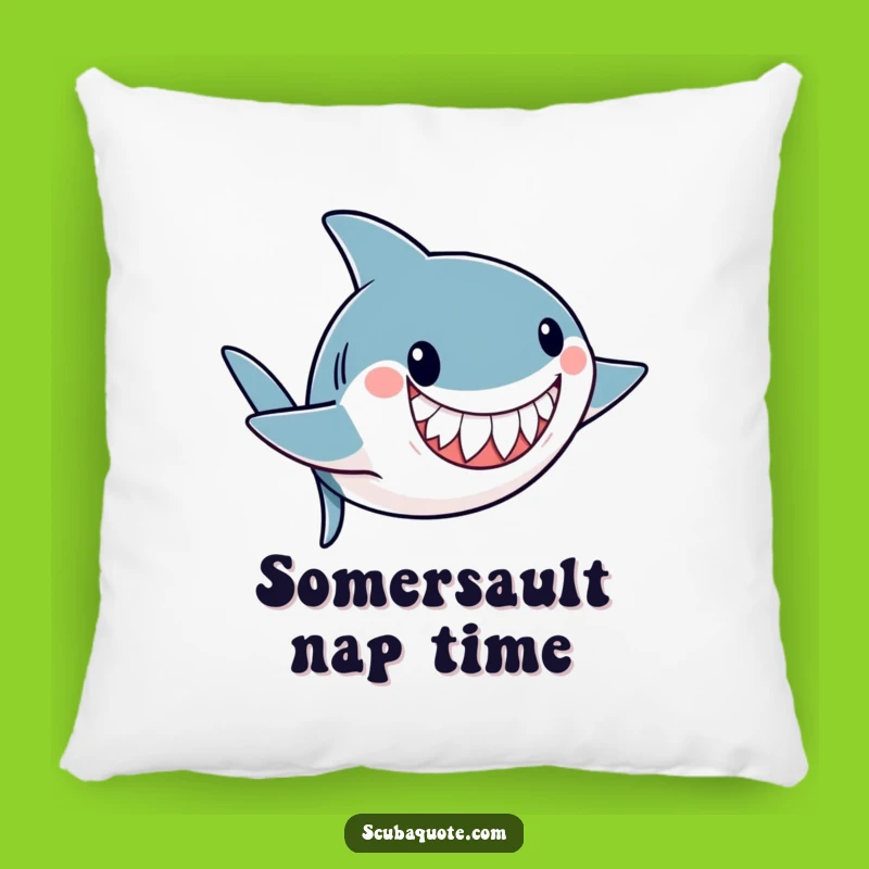 Soft Funny Shark Somersault Pillow: Cozy Comfort with Aquatic Charm