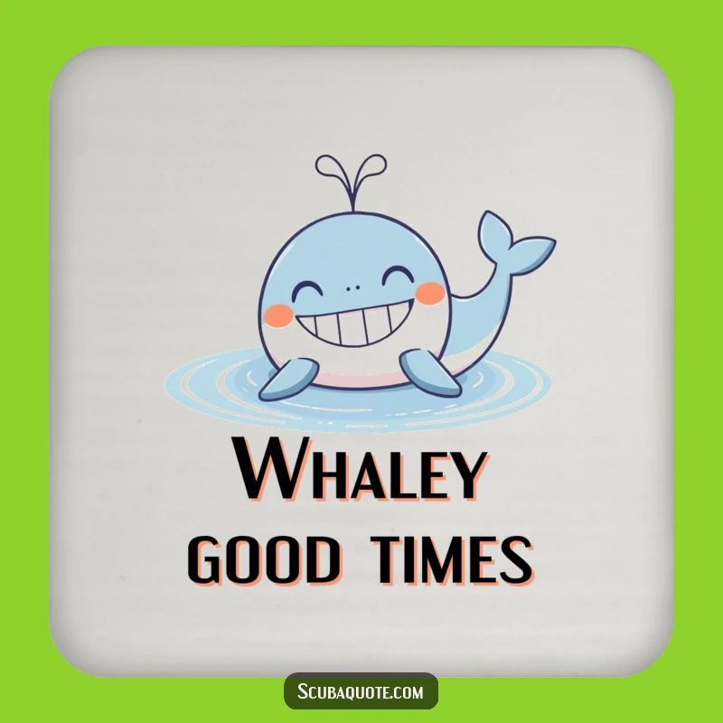 Funny Whale Coasters: Protect Tables, Perfect Gift for Bar Fun
