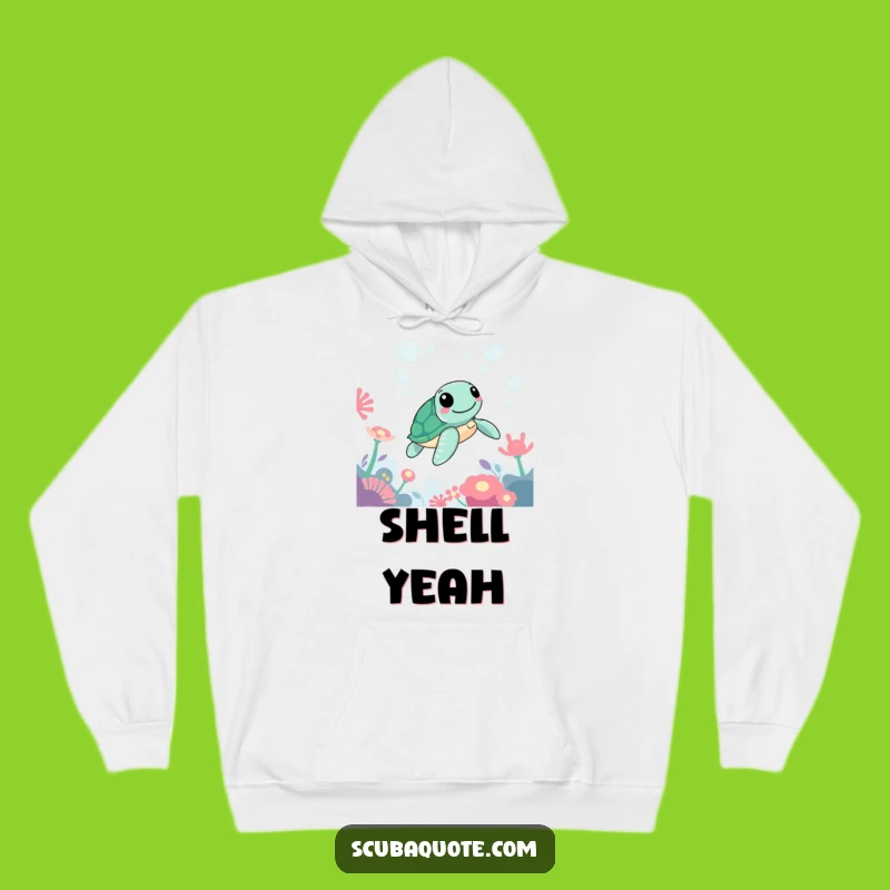 Cozy Funny Sea Turtle Hoodie: Cheerful Swimmer's Warm Underwater Hug