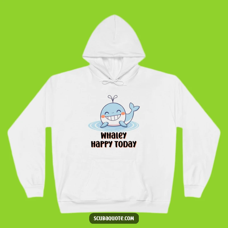 Cozy Funny Whale Hoodie: Grinning Spout, Ideal Humorous Gift