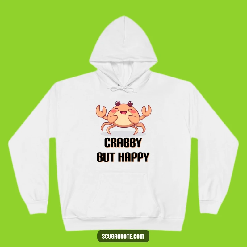 Funny Giggling Crab Hoodie - Cozy Crustacean Claw Wiggle Sweatshirt, Great Humorous Gift