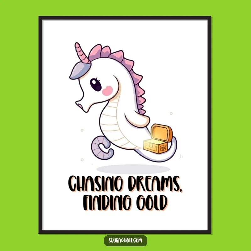 Free Printable Seahorse Wall Art: Playful Humorous Downloadable Decor for Ocean Adventures