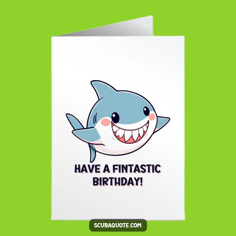 Free Printable Birthday Card: Shark Somersault Fun for a Wild Celebration