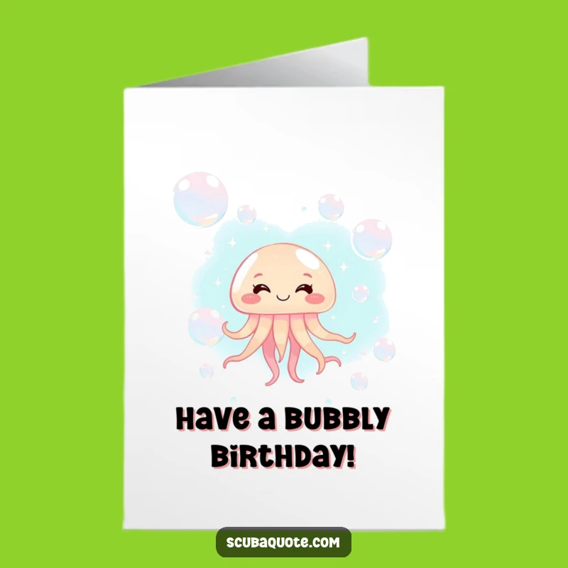 Free Printable Jellyfish Birthday Card: Giggling DIY Downloadable Gift for a Bubbly Bash