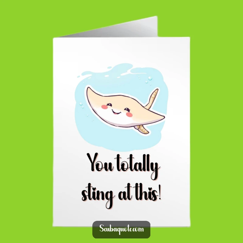 Free Printable Congrats Card: Hilarious Stingray Celebration, Easy Downloadable Joy