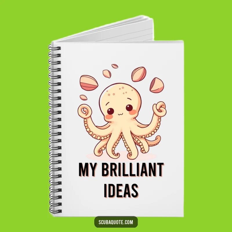 Funny Octopus Notebook: Juggling Shells - Perfect for Notes & Funny Gift!