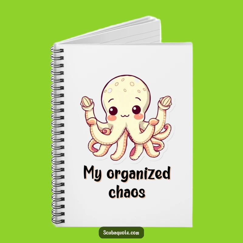 Funny Octopus Seashell Notebook: Collector's Logbook, Handy Funny Gift