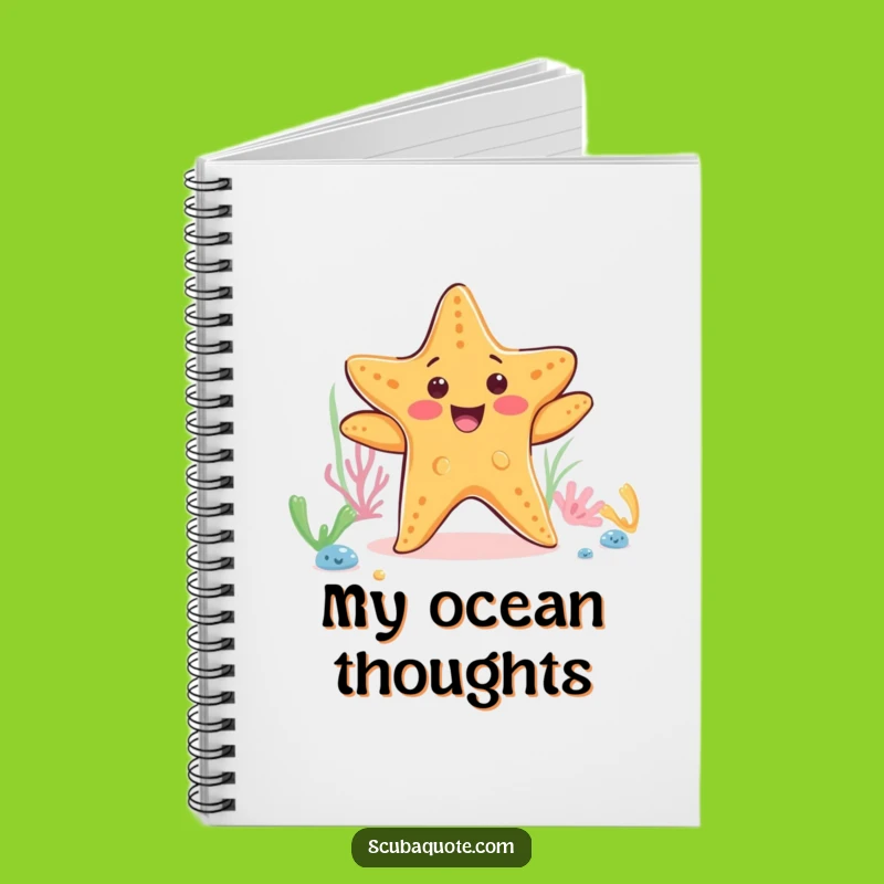 Funny Starfish Dance Notebook: Hilarious Journal for Happy Thoughts Gift