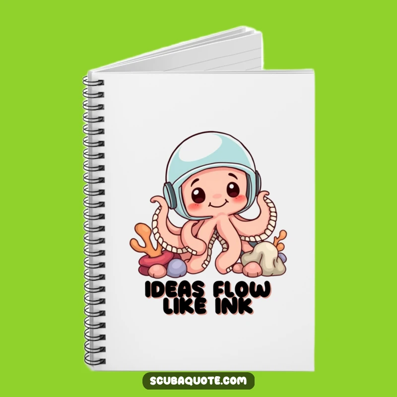 Funny Octopus Helmet Notebook: Jot Down Your Deepest Thoughts with This Curious Journal
