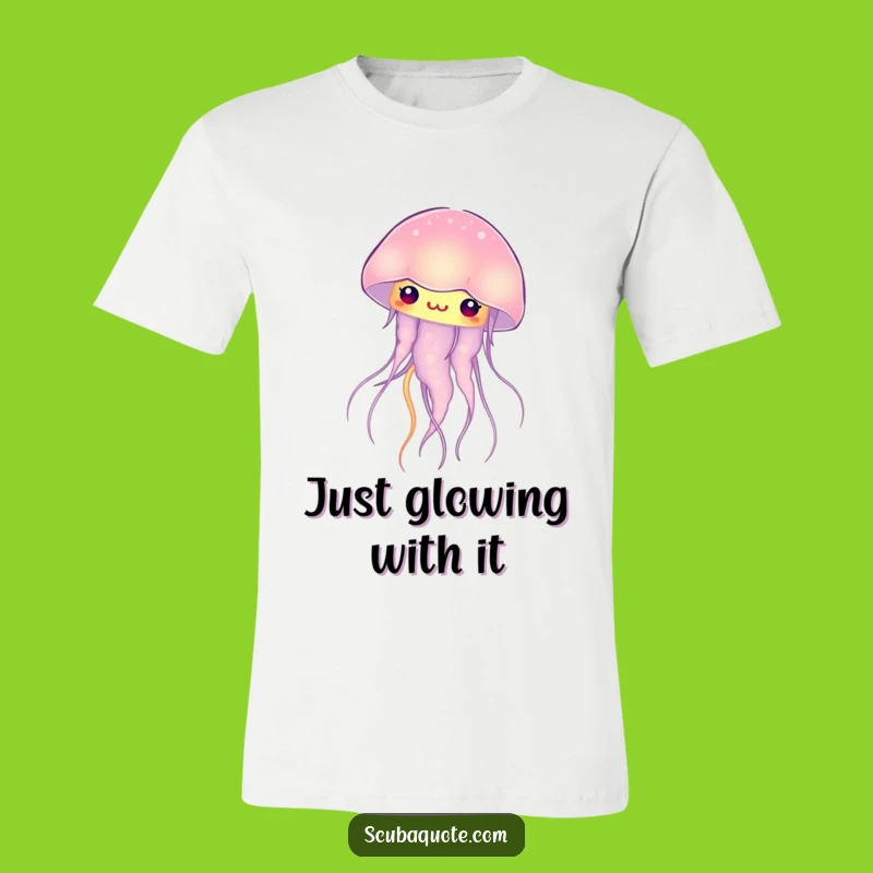 Funny Curious Jellyfish T-Shirt: Embrace the Glow of Humor and Wonder