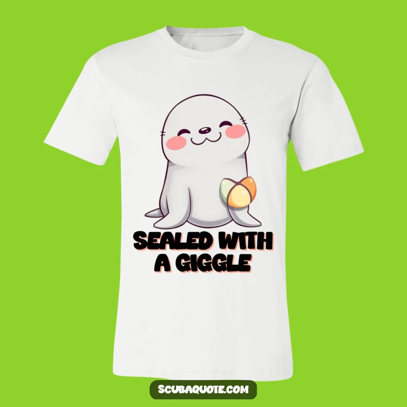 Funny Giggling Seal T-Shirt - Hilarious Animal Tee for Joyful Moments